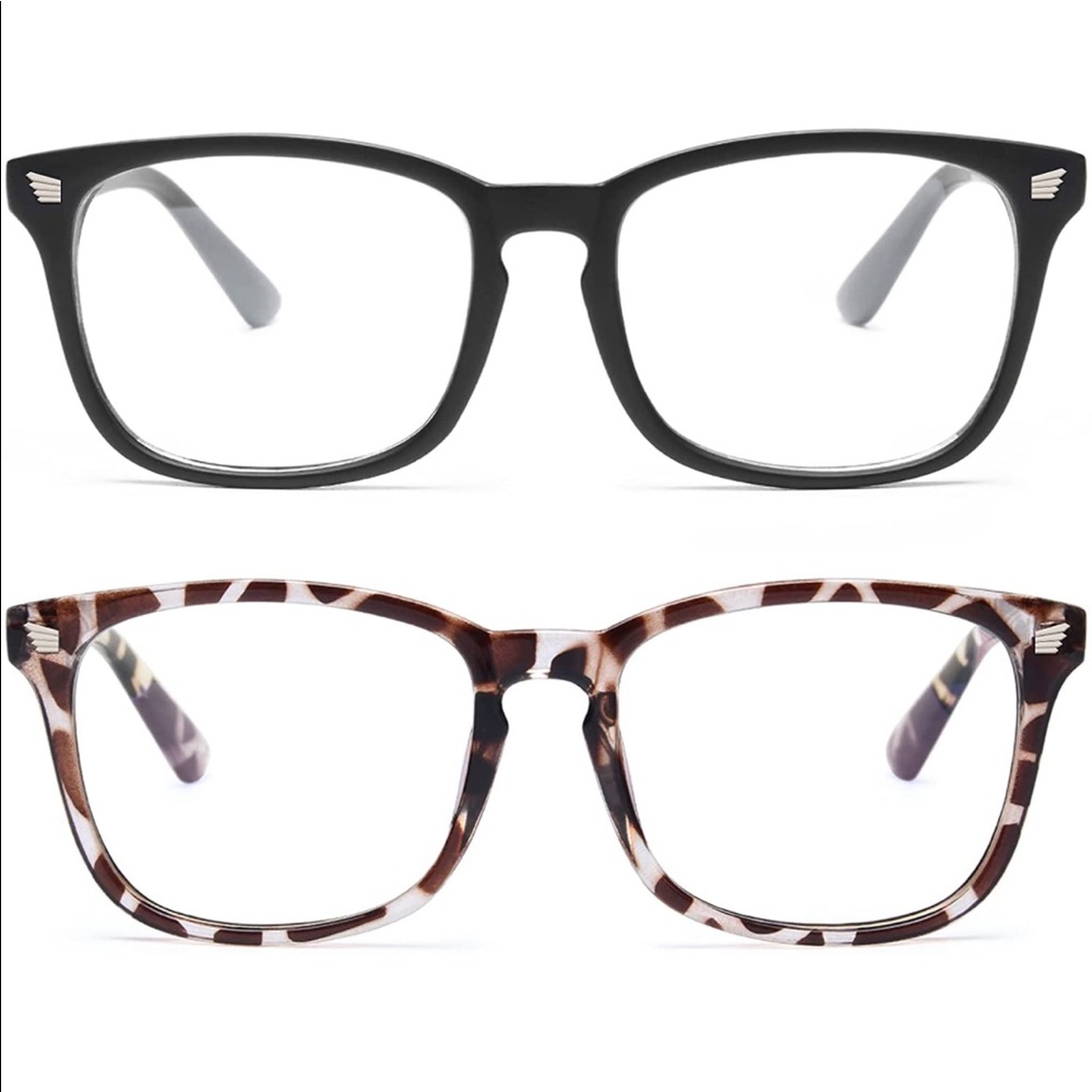 2 pack blue light blocking glasses